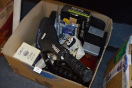 Box Containing Golf Putting Machine, Date Stamps,