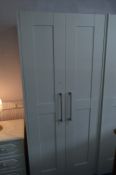 White Two Door Wardrobe