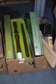 Box Containing Books, Slide Boxes, Recorder, etc.