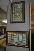 Two Framed Player's Cigarettes Card Sets - Bicycle