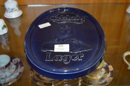 Blue Pottery Wall Plaque - Carlsberg Larger