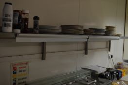 *Stainless Steel 8ft Shelf with Note Nippers