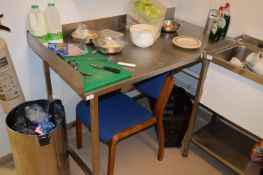 *Stainless Steel with Splashback to Rear and Side