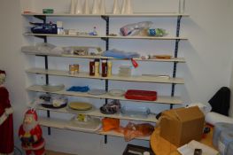 *Wall Mounted Shelf Unit with Seven Adjustable She