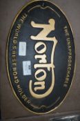 *Cast Metal Sign - Norton