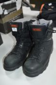 Harley Davidson Black Leather Motorbike Boots Size