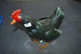 *Painted Metal Garden Ornament - Chicken
