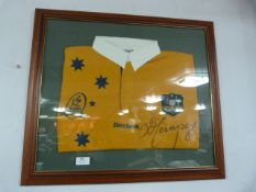 Framed & Signed Australia Rugby Union Shirt