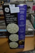 *150 LED Super Spheres 3pk