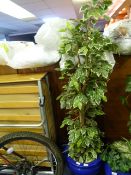 Artificial Plant in Blue Planter