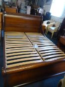 Walnut King Size Headboard Base