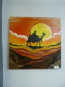 Painting on Canvas - Boy on Camel