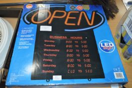 *Neon LED Open Sign
