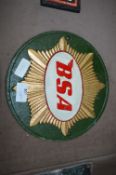 *Cast Metal Sign - BSA