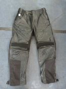 Pair of Harley Davidson Black Leather Motorcycle Trousers Size:34