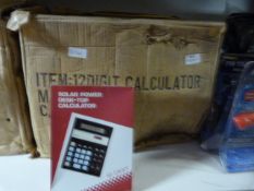 Box of 40 Solar Powered Calculators
