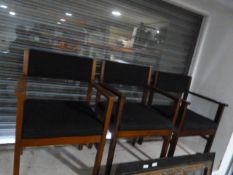 Three Upholstered Waiting Room Chairs