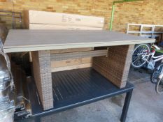 *Light Brown Borneo Garden Dining Table