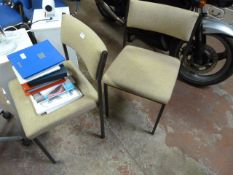 *Pair of Oatmeal Reception Chairs