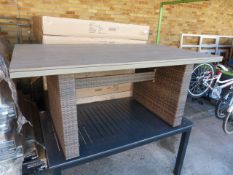 *Light Brown Borneo Garden Dining Table