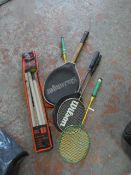 Cricket Set, Badminton and Tennis Rackets, etc.