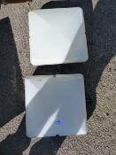 Two External Wall Lights