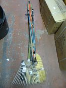 Garden Tools; Rake, Brush, etc.