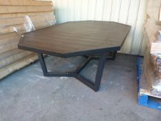 *Black Octagonal Garden Table