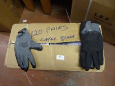 Box Containing Approximately 120 Pairs of Latex Gl