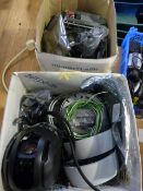 *Two Boxes Containing Circuitry, Camera Parts, Cab