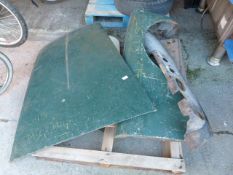 *Pallet of Car Body Panels; Doors, Bonnet, Wheel A