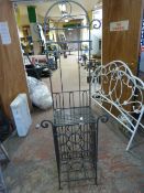 Wrought Iron Kitchen Shelf Unit Over Wine Rack