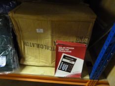 Box of Approximately 30 Solar Powered Calculators