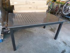 *Classic Black Extending Garden Dining Table