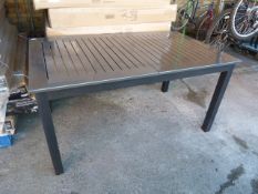 *Classic Black Extending Garden Dining Table