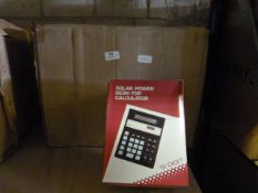 Box of Approximately 35 Solar Powered Calculators