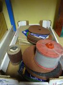 *Box of Sanding Discs and a Roll of Wire