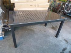 *Classic Black Extending Garden Dining Table