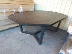*Black Octagonal Garden Table