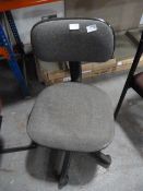 Grey Upholstered Office Chair