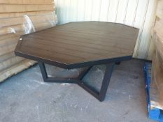 *Black Octagonal Garden Table