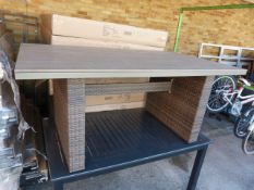 *Light Brown Borneo Garden Dining Table