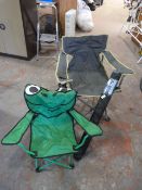 Two Folding Chairs and a Frostlocker