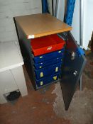 *Storage Cupboard with Plastic Trays