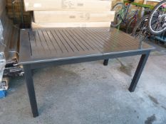 *Classic Black Extending Garden Dining Table