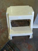 Small White Plastic Stepstool