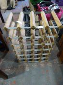 Wood & Metal 24 Bottle Wink Rack