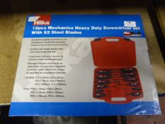 *Hilka Twelve Piece Mechanic's Heavy Duty Screwdriv