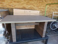 *Light Brown Borneo Garden Dining Table