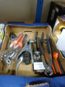 *Box Containing Pliers, Spirit Levels, etc.